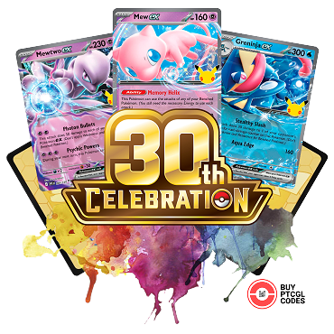 30th Celebration - Pokemon TCGL Codes