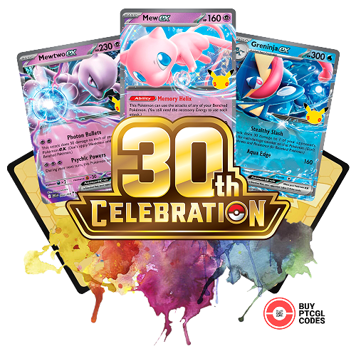 30th Celebration - Pokemon TCGL Codes